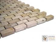 Mixed Travertine Brick Mosaic 